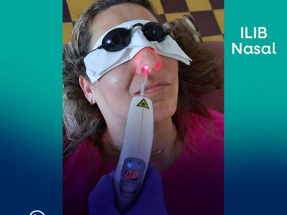 Aplicación de Fotobiomodulacion Nasal